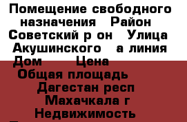 Помещение свободного назначения › Район ­ Советский р-он › Улица ­ Акушинского 1 а линия › Дом ­ 9 › Цена ­ 2 300 000 › Общая площадь ­ 100 - Дагестан респ., Махачкала г. Недвижимость » Помещения продажа   . Дагестан респ.,Махачкала г.